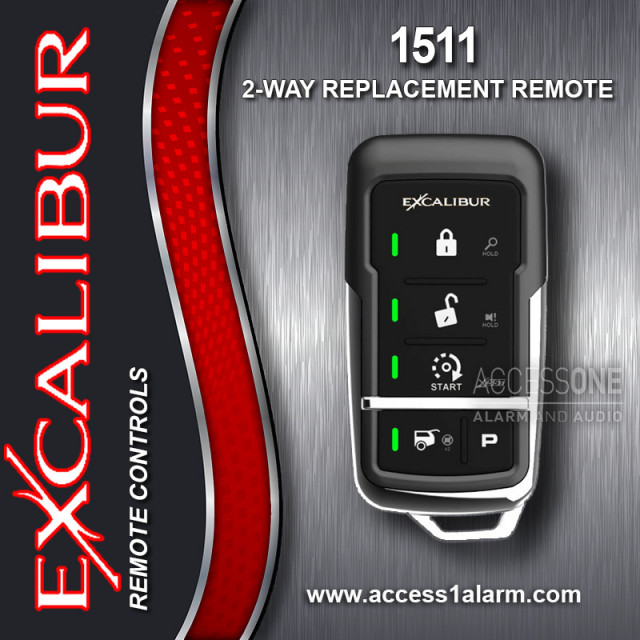 Excalibur 1511 2-Way 1-Mile Range LED Remote Control